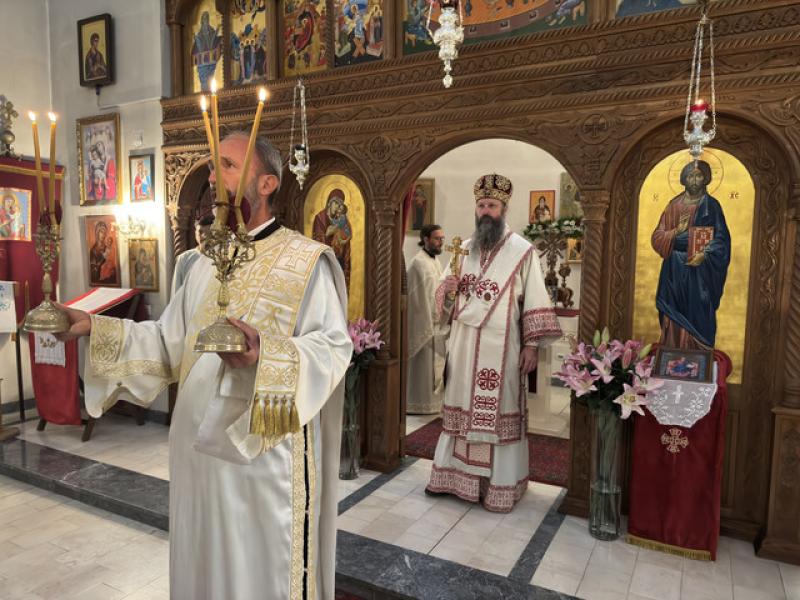 Владика Иларион богослужио у Пиносави